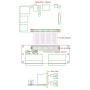 Electronics-Salon Pi Panel Mount Pluggable Terminal Block Breakout Module, for Raspberry Pi.
