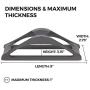 HumanCentric Vertical Laptop Stand for Desks (Space Gray) | Adjustable Holder to Dock Apple MacBook, MacBook Pro, and Other Laptops to Organize Work & Home Office