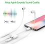 3.5 mm Jack Headphone Adapter Compatible for iPhone 11/11pro/11pro mas Xs/Xs Max/XR/ 8/8 P / 7 Aux Adapter 2 in 1 Accessories Splitter Adaptor Charger Cables & Audio Adapter