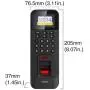 Visionis VIS-3013 Indoor Access Control Time Attendance Black Waterproof WiFi TCP/IP Wiegand Fingerprint Biometric IP42 Card Reader Keypad with Software 125KHz EM Card Compatible 3,000 Users Visionis VIS-3013 Indoor Access Control Time Attendance Black Waterproof WiFi TCP/IP Wiegand Fingerprint Biometric IP42 Card Reader Keypad with Software 125KHz EM Card Compatible 3,000 Users