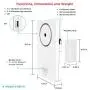 Tritace Universal Door/Window Alarm with Vibration and Magnet Sensor - Pool Door Alarm with Loud 120db Ring - Security Systems for Sliding, Glass, Main Entrance - With Extra 15 LR 44 Spare Batteries