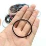 Hair Ties - 100 Pcs 2mm Black Rubber Hair Bands for Ponytail (2mm, colors)
