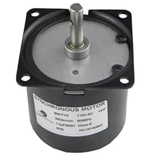 CHANCS 60KTYZ AC Synchronous Gear Motor 110V 20/24r/min CW CCW Torque 10Kgf.cm Control Electric Motor For Education Instruments