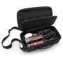 CASEMATIX Hair Clipper Barber Case Holds Three Electric Clippers, Hair Buzzers, Trimmers, T Finisher Liner - Travel Case For Clippers, Stylist and Hair Cutting Supplies