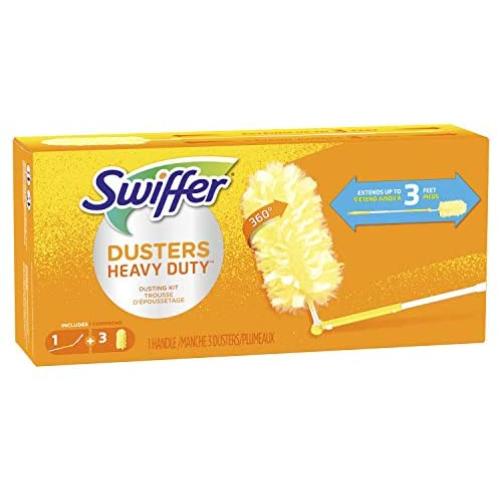 Swiffer 360 Dusters Extendable Handle Starter Kit, 3 Count Duster Refill
