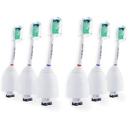 6x Sonic Replacement Toothbrush Brush Heads for Philips Sonicare E-Series fits Elite, Essence, Advance, CleanCare, Xtreme, eSeries, HX7022, HX7023, HX7026 by Great Value Tech