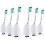 6x Sonic Replacement Toothbrush Brush Heads for Philips Sonicare E-Series fits Elite, Essence, Advance, CleanCare, Xtreme, eSeries, HX7022, HX7023, HX7026 by Great Value Tech