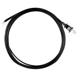 GE, Black, Replacement Lamp Cord, 8 Ft Long, Polarized 2 Prong Plug, DIY, 54435