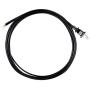 GE, Black, Replacement Lamp Cord, 8 Ft Long, Polarized 2 Prong Plug, DIY, 54435