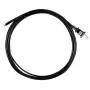 GE, Black, Replacement Lamp Cord, 8 Ft Long, Polarized 2 Prong Plug, DIY, 54435