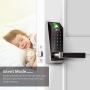 ZKTeco Smart Door Lock, Keyless Entry Door Lock Deadbolt with keypad, Fingerprint Door Lock, Electronic Deadbolt Lock, Biometric Door Lock Work with APP, Code, Fingerprint