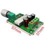 uniquegoods PWM DC Motor Speed Controller 6V 12V 24V 28V 3A Variable Speed Control Switch Electronic Speed Controller Dimmer 1206B with Shell