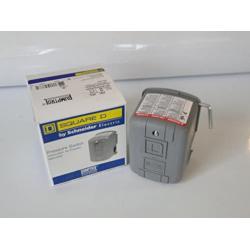 Square D by Schneider Electric 9013FSG2J24M4 Air-Pump Pressure Switch, NEMA 1, 40-60 psi Pressure Setting, 20-65 psi Cut-Out, 15-30 psi Adjustable Differential, Low-Pressure Cut-Off