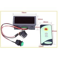 WSDMAVIS 1 Pcs DC Motor Speed Controller Regulator DC 6-30V PWM Speed Controller 12V/24V LED Display with IR Remote