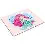 Smooffly Gaming Mouse Pad Custom, Little Cute Mermaid with Fishes and Seashells Mousepad Non-Slip Rubber Rectangle Mouse Pads for Computers Laptop