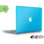 UESWILL Compatible with Smooth Matte Hard Shell Case Cover for MacBook Air 11 inch (Model A1370 / A1465), Aqua Blue