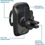 Beam Electronics Car Phone Mount Holder Universal Phone Car Air Vent Mount Holder Cradle Compatible for iPhone 12 11 Pro Max XS XS XR X 8+ 7+ SE 6s 6+ 5s 4 Samsung Galaxy S4-S10 LG Nexus Nokia