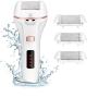 Electric Callus Remover,Portable Electronic Foot File Pedicure Tools for Hard Cracked Dry Skin with 3 Different Roller Heads In 2 Speeds (Led Light & Screen Display).