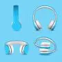 LilGadgets Kids Premium Volume Limited Wired Headphones with SharePort (Children, Toddlers) - Blue