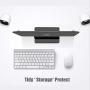 Adjustable Laptop Stand Dock | Compatible with All Laptops | Vertical Modern Aluminum Custom Fit Desktop Space-Saving (Black)