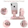 BENTOBEN 3-in-1 Charging Stand, Universal Charging Dock Station for Airpods 2/1 Apple Watch Series 6/5/4/3/2/1 iPhone 12 11 Pro SE 2020 XS Max XR X 8 7 6 Plus Android Smartphone iPad Tablet, Rose Gold