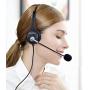 Callez Corded Telephone Headset RJ11 Dual, Call Center With Noise Cancelling Mic For Customer Service, For Allworx9212L 9204 Polycom560 VVX411 VVX311 Mitel 5330 5320 Plantronics Landline Phones W402A1