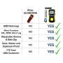 Carbon Monoxide CO Meter by Forensics | USA NIST Calibration | Dust & Explosion Proof | USB Recharge | Sound, Light and Vibration Alarms | 0-1000 ppm |