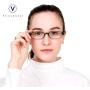 4 Pairs Reading Glasses with Spring Hinge, Blue Light Blocking Glasses for Women/Men (Black,+3.00 Magnification)