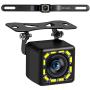 Car Backup Camera, Rear View Camera Ultra HD 12 LED Night Vision,Waterproof Reverse Camera 140° Wide View Angel with Multiple Mount Brackets for Universal Cars,SUV,Trucks,RV and More (HD)