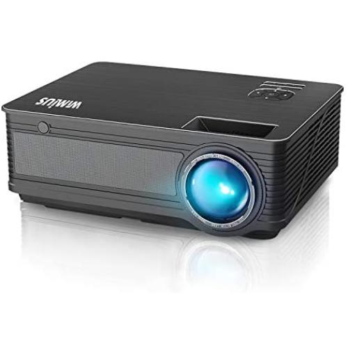 WiMiUS Upgrade P18 8000L LED Movie Projector Native 1080P Support 4K 400'' Compatible with WiFi Dongle Bluetooth Transmitter Amazon Fire TV Stick Laptop iPhone Android Xbox PS4 Via HDMI USB VGA AV