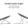 MOFT Invisible Slim Laptop Stand, Adhesive And Reusable, Adjustable Perfect Viewing Angles, Compatible with Laptops Up to 15.6'', Starry Grey