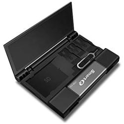 SmartQ C350 USB-C and USB A USB Memory Card Reader USB 3.0 Super Speed for MicroSDXC, MicroSDHC, SD, SDXC, SDHC, SD Cards, Works for Windows, Mac OSX, Android Devices, OTG Adapter (Grey Trio w Case)