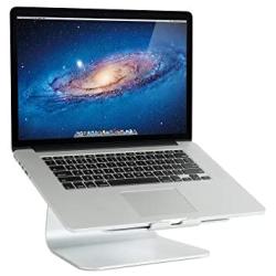 Rain Design 10032 mStand Laptop Stand, Silver (Patented), Ergonomic Aluminum Computer Riser for Office or Home Desk Setup, Compatible with MacBook Air Pro