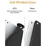 DTTO Mini Case for iPad Mini 3/2/1, (Not Compatible with Mini 5th Generation 2019) Ultra Slim Lightweight Smart Case Trifold Cover Stand with Flexible Soft TPU Back Cover [Auto Sleep/Wake],Black