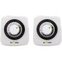 BN-LINK Indoor 24-Hour Mechanical Timer Outlet, 2 Prong, 2-Pack