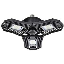 Retinabc, Black, LED Ceiling Lights Deformable 60W 6000LM 6000K for Garage (No Motion Activated) …