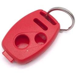 3 Buttons Replacement Key Fob Case Shell Fits for Honda Civic CR-V Fit Accord Crosstour Odyssey CR-Z Keyless Entry Remote Control Car Key Fob Cover (2 + 1 Buttons, Red)