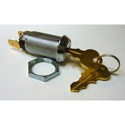 Momentary Switch Lock, Keyed Alike, Key Removable in Off Position, with 2 Keys & Nut