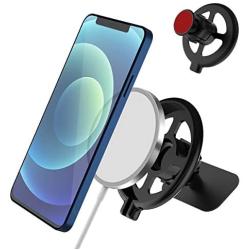 [2PCS Pack] for Magsafe Car Phone Mount,TOLUOHU Dashboard 360° Phone Holder for Office/Home Table Desk Compatible with MagSafe Charger for Phone 12,12 Pro, 12 Mini, 12 Pro Max