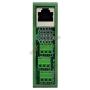 Electronics-Salon Slim DIN Rail Mount RJ45 8P8C Breakout Board Interface Module.