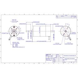 AmpFlow F24-150-12V Brushed Electric Motor, 6V, 12V, or 18 VDC, 5600 rpm