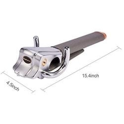 Blueshyhall Car Steering Wheel Lock, Anti-Theft Locking Devices Safety Hammer with 2 Keys, Universal for Auto Car Vehicle Truck SUV, Grey