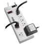Tripp Lite Surge Protector Power Strip 8 Outlet, 6ft Cord, DSL/Phone/Modem Protection, 3150 Joules, TAA (TLP806TELTAA)