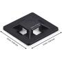 100 Pack Zip Tie Adhesive Mounts Self Adhesive Cable Tie Base Holders with Multi-Purpose Cable Tie (Length 150 mm, Width 2 cm, Black)