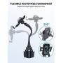 [13in Upgraded Version] VICSEED Cup Holder Phone Mount [Thick Case & Big Phone Friendly] Cup Phone Holder for Car, Sturdy Stable Adjustable Gooseneck Cup Cradle Mount Compatible with All Mobile Phones