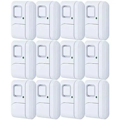 GE Personal Security Window/Door, 12-Pack, DIY Protection, Burglar Alert, Magnetic Sensor, Off/Chime/Alarm, Easy Installation, Ideal for Home, Garage, Apartment, Dorm, RV and Office, 45989, White GE Personal Security Window/Door, 12-Pack, DIY Protection, Burglar Alert, Magnetic Sensor, Off/Chime/Alarm, Easy Installation, Ideal for Home, Garage, Apartment, Dorm, RV and Office, 45989, White