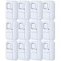 GE Personal Security Window/Door, 12-Pack, DIY Protection, Burglar Alert, Magnetic Sensor, Off/Chime/Alarm, Easy Installation, Ideal for Home, Garage, Apartment, Dorm, RV and Office, 45989, White