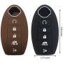 KOSMIQ Silicone 5buttons Smart Key Fob Remote Skin Cover Case Protector Keyless Entry Jacket Compatible with 2018 2017 Nissan Armada Murano Rogue Maxima Altima Sedan Pathfinder KR5S