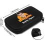 Hxuedan Roman Atwood Smile More Data Cable Storage Bag Portable and independently Designed Storage Box, Suitable for Outdoor Travel to Place Data Cable Electronic Products, etc.