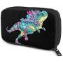 Hxuedan Colorful Dinosaur The Data Cable Storage Bag is A Portable and Independent Design SuitableVFor Travelers to Place The Data Cable, Earphone and Electronic Product Data Cable Storage Bag